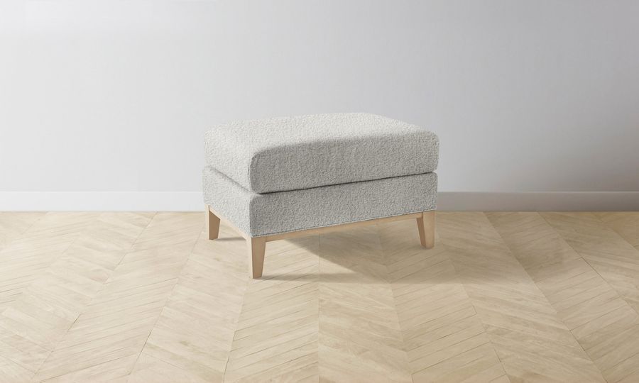 The Ludlow Ottoman - Woolen Bouclé Cliff added by Spoak Member