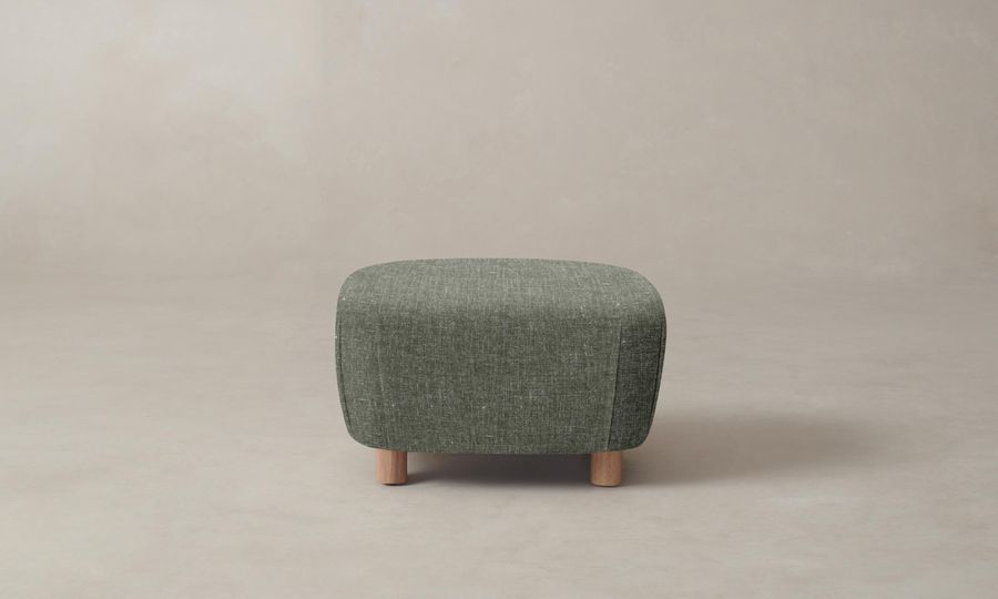 The Perry Ottoman - Heritage Belgian Linen Thyme added by Spoak Member