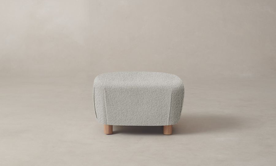 The Perry Ottoman - Woolen Bouclé Cliff added by Spoak Member