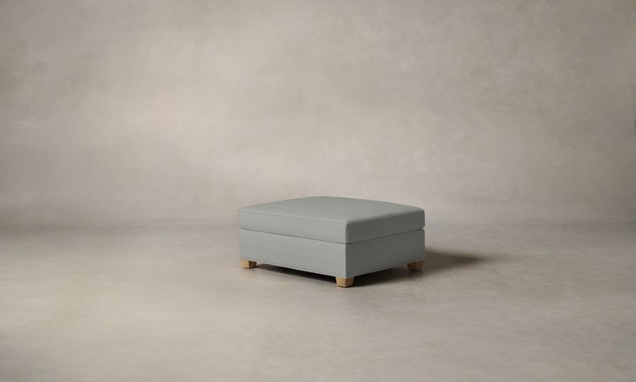 The Sullivan Ottoman - Performance Woven Chenille Rain added by Spoak Member