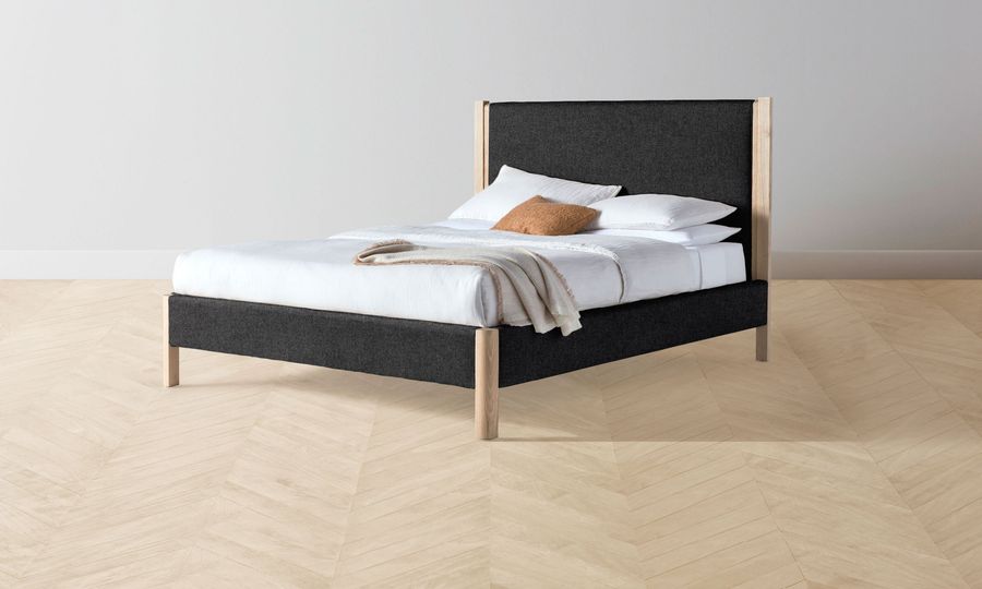 The Thompson Bed - Italian Brushed Wool Pepper added by Spoak Member