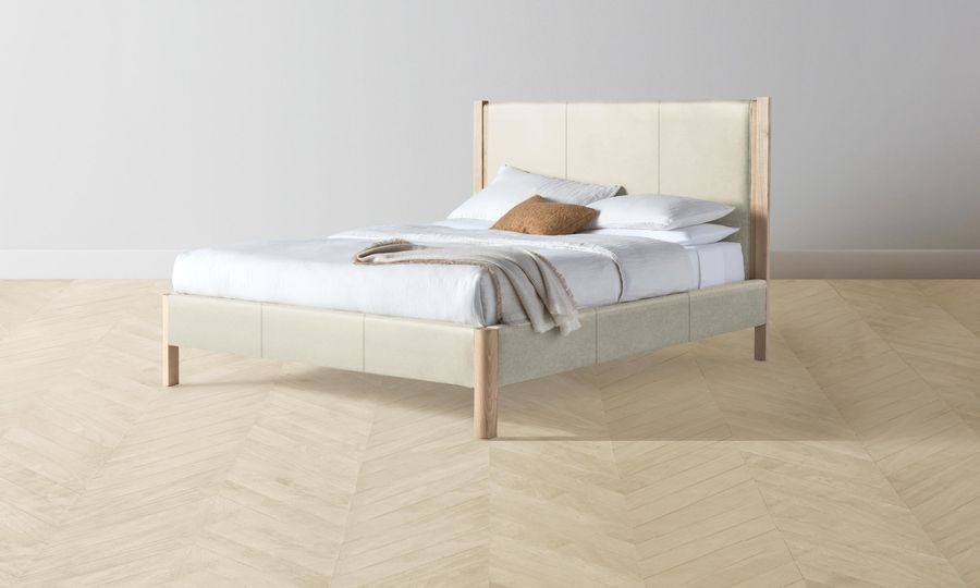 The Thompson Bed - Pebbled Leather Swan added by Spoak Member