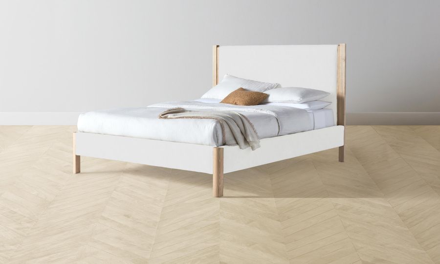 The Thompson Bed - Performance Linen Weave Pure White added by Spoak Member