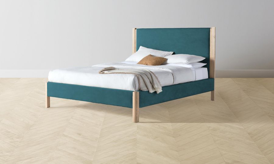 The Thompson Bed - Performance Velvet Lagoon added by Spoak Member