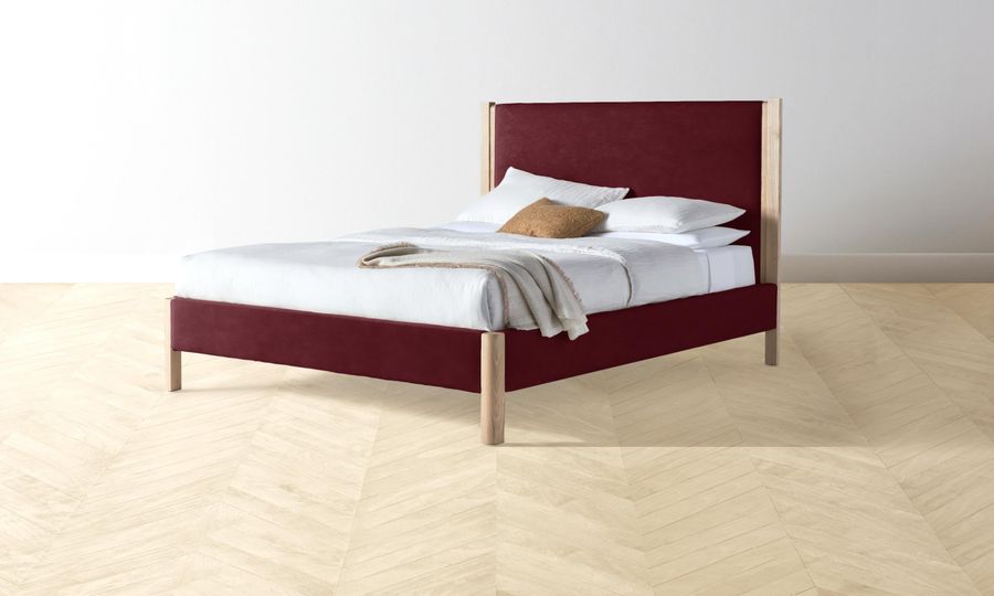 The Thompson Bed - Performance Velvet Merlot added by Spoak Member
