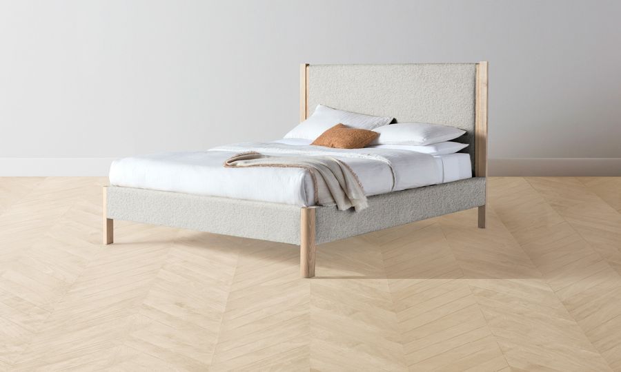 The Thompson Bed - Woolen Bouclé Cliff added by Spoak Member