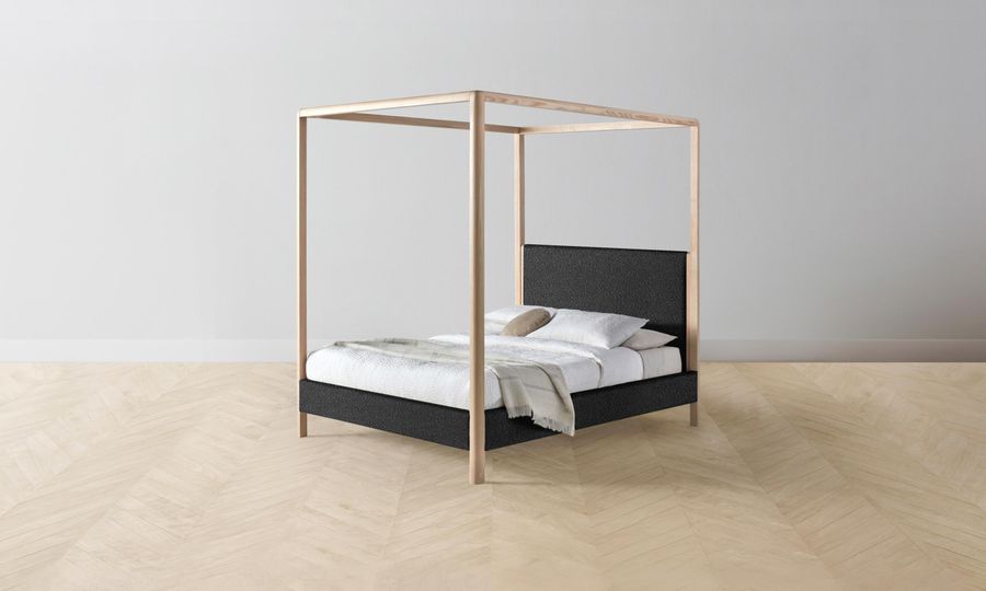 The Thompson Canopy Bed - Italian Bouclé Storm added by Spoak Member