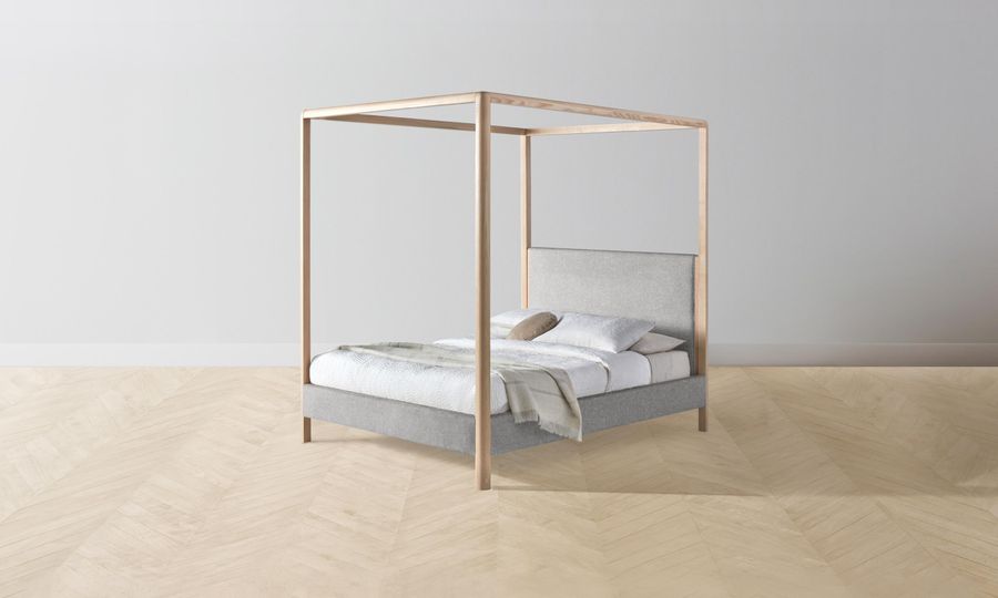 The Thompson Canopy Bed - Merino Heather Grey added by Spoak Member