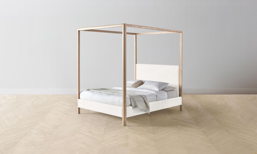 The Thompson Canopy Bed - Performance Textured Tweed Snow added by Spoak Member