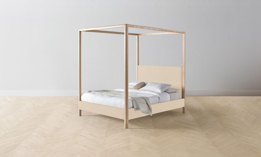 The Thompson Canopy Bed - Performance Velvet Butter added by Spoak Member