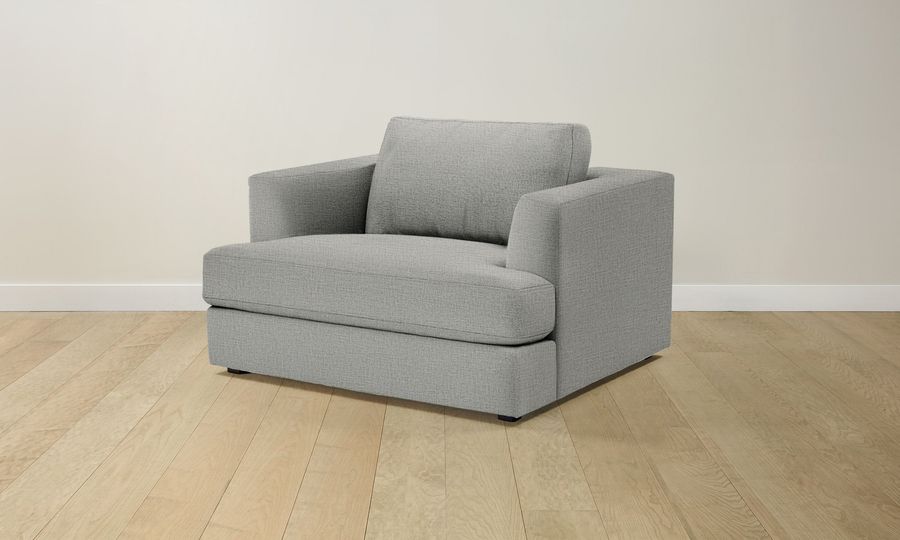The Varick Chair-and-a-Half - Performance Woven Chenille Rain added by Spoak Member