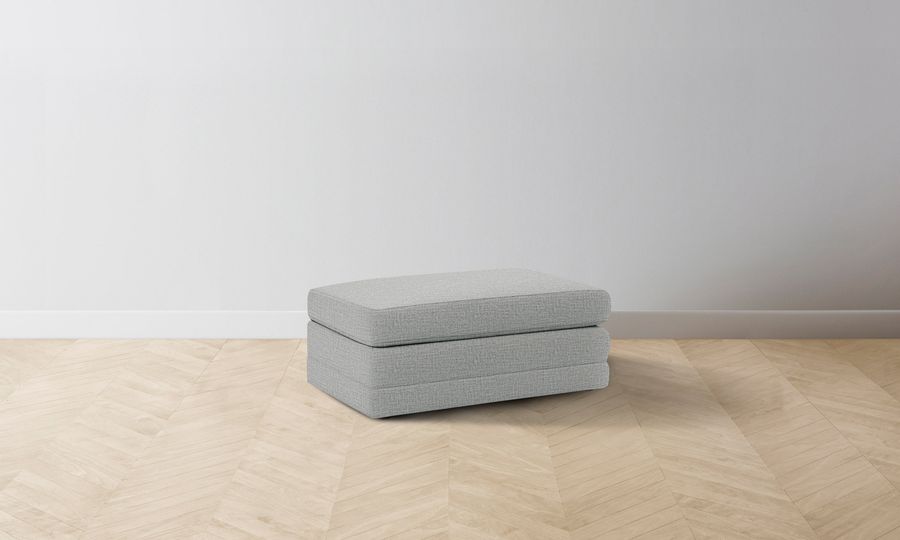 The Warren Ottoman - Performance Woven Chenille Rain added by Spoak Member