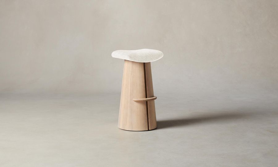 The Weston Bar & Counter Stool - Heritage Belgian Linen Egret added by Spoak Member