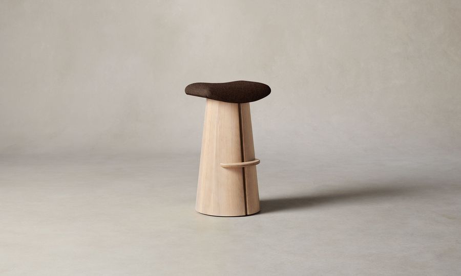The Weston Bar & Counter Stool - Italian Brushed Wool Cocoa added by Spoak Member
