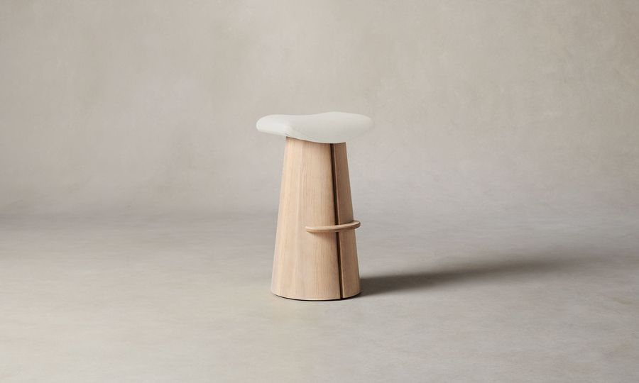 The Weston Bar & Counter Stool - Italian Brushed Wool Vanilla added by Spoak Member