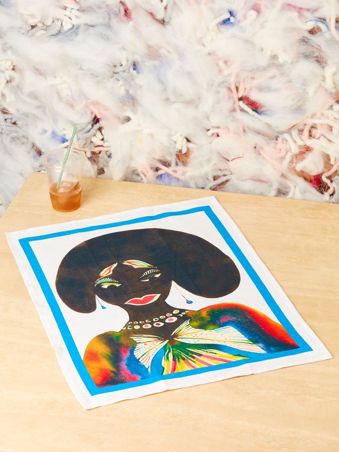 Afromuses Couple Tea Towel by Chris Ofili added by Spoak Member
