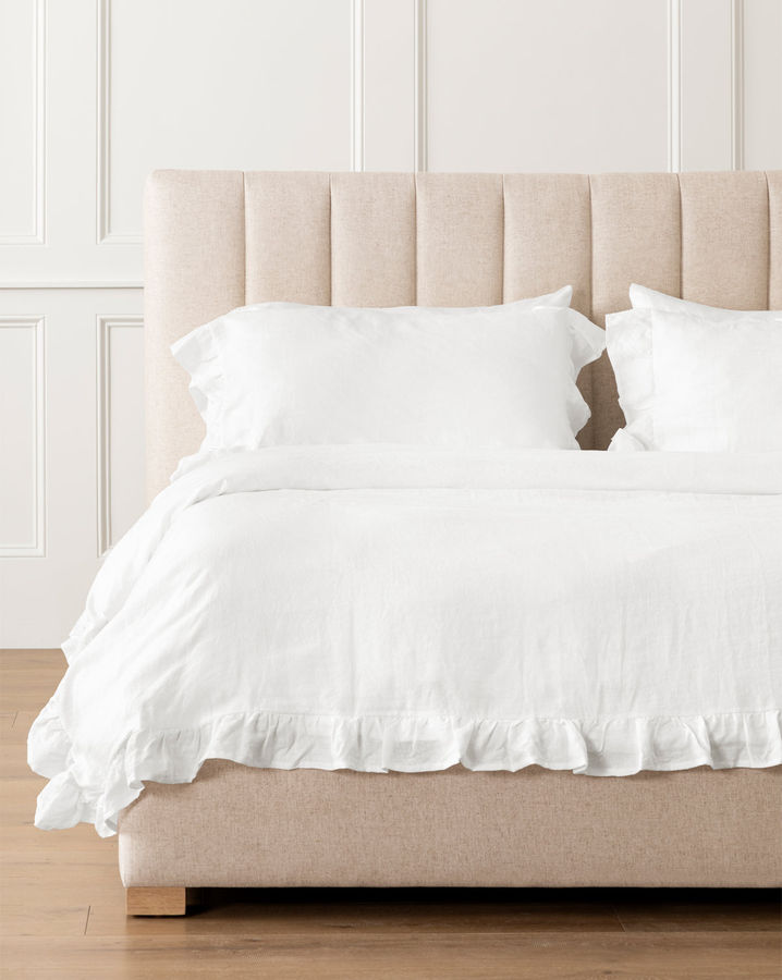 Ruffle White Linen Duvet Cover added by Spoak Member