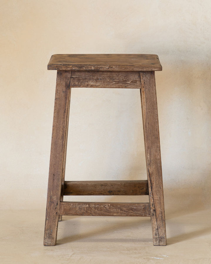 Vintage Small Wooden Stool added by Nicole Vacherot