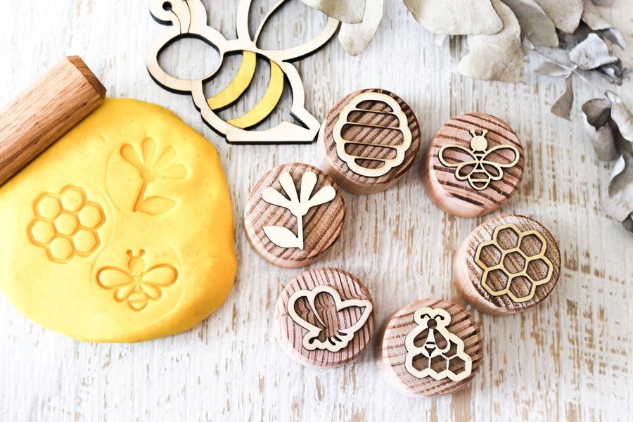 Let Them Play Toys Wooden Stampers  - Bees added by Spoak Member