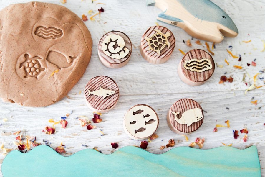 Let Them Play Toys Wooden Stampers - Ocean added by Spoak Member