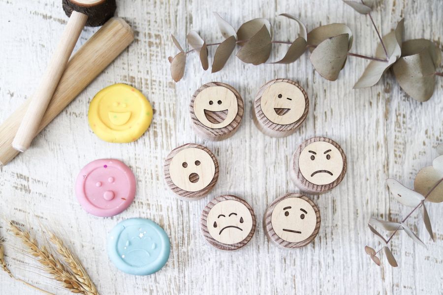Let Them Play Toys Wooden Stampers - Emotions added by Spoak Member