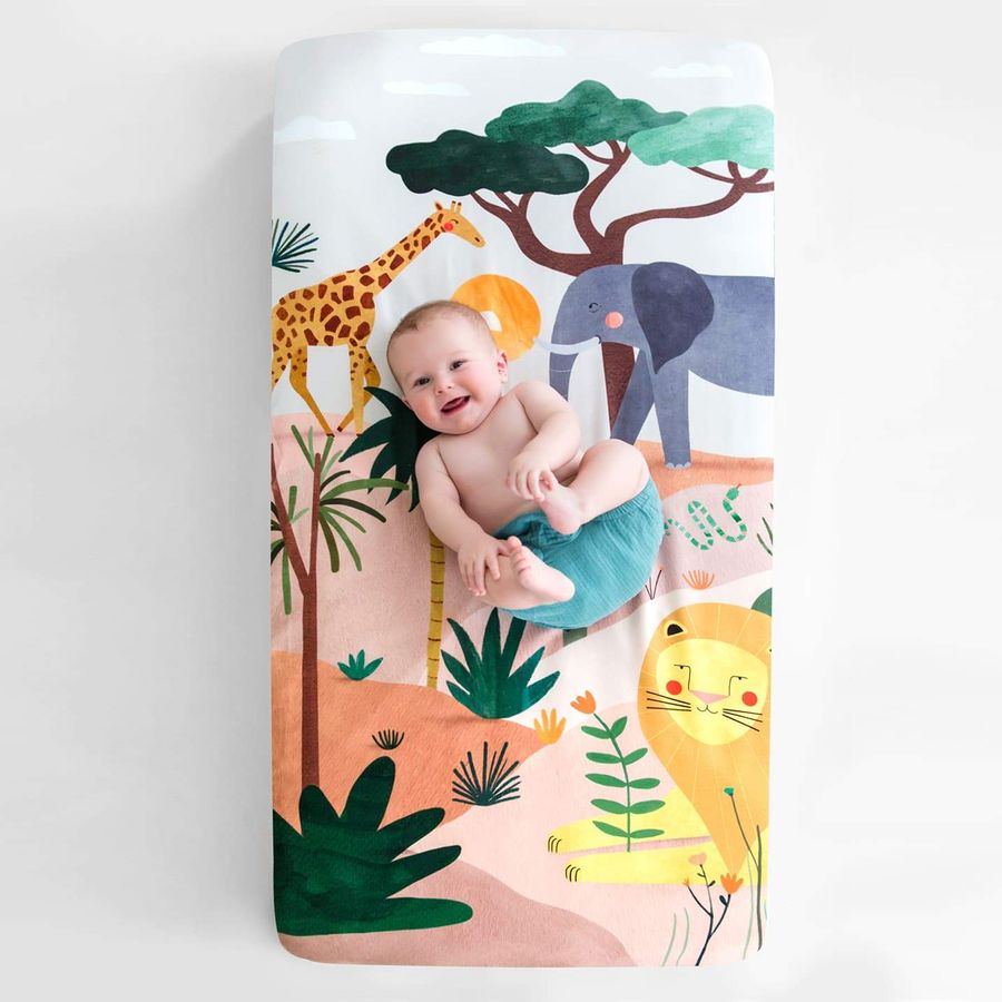 Rookie Humans In the Savanna Standard Size Crib Sheet added by Spoak Member