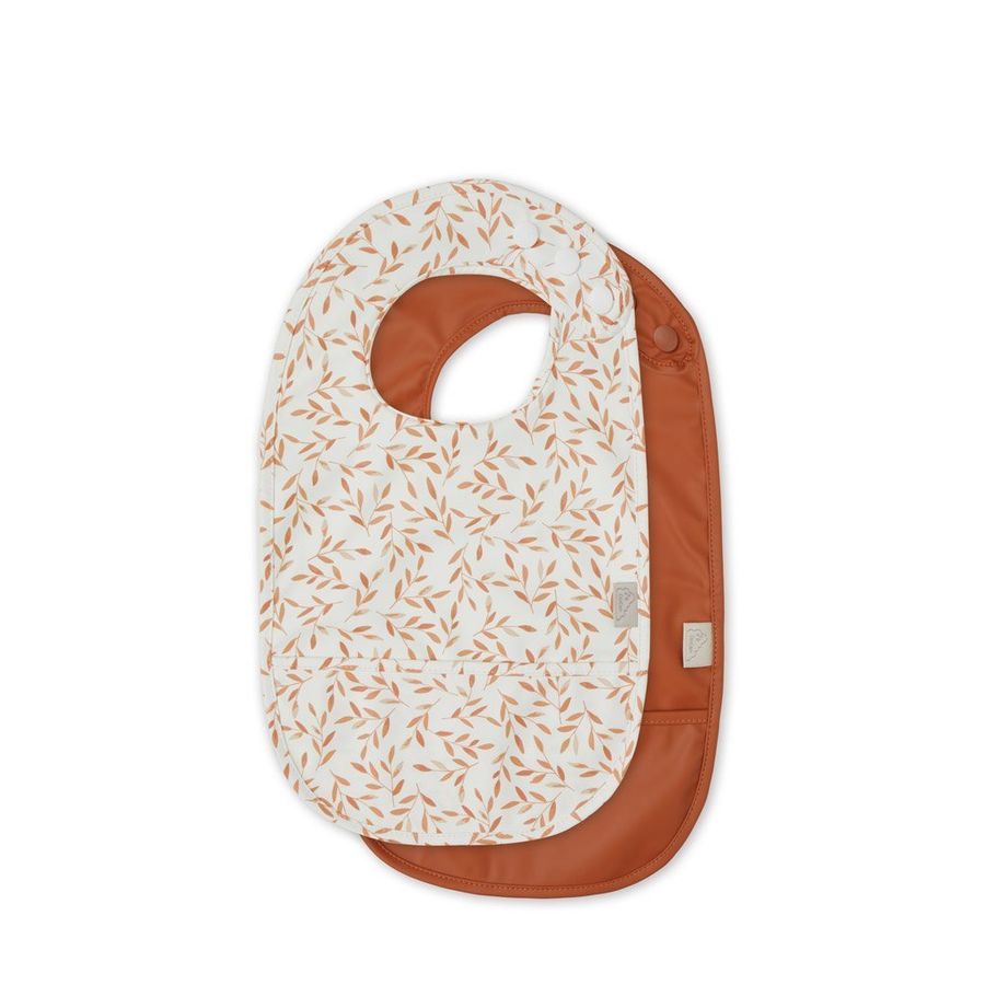Cam Cam Copenhagen Bib 2-pack - Caramel Leaves/Caramel added by Spoak Member