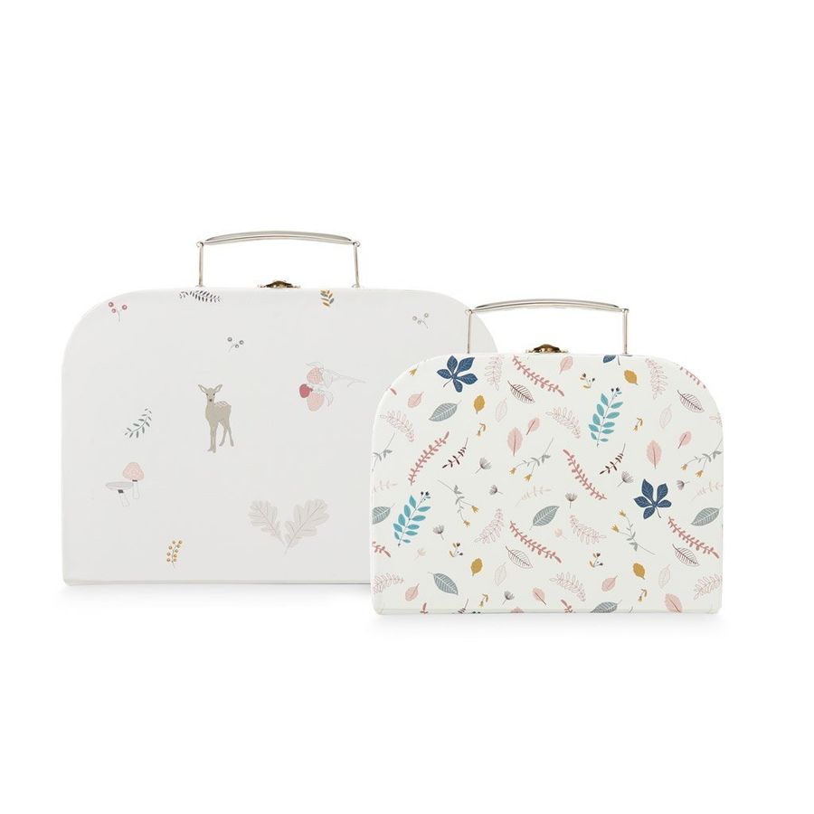 Cam Cam Storage Suitcases in Fawn / Pressed Leaves Rose (Set of 2) added by Spoak Member