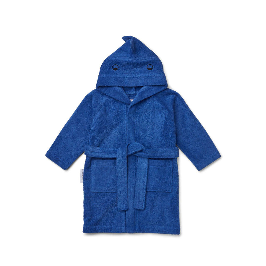Liewood Lily Hooded Bathrobe - Dino/Surf Blue added by Spoak Member