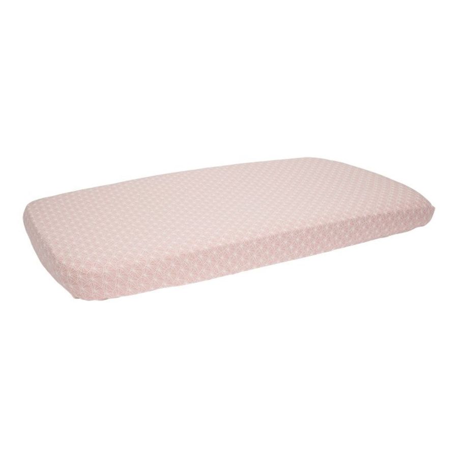 Little Dutch Fitted Cot Bed Sheet in Lily Leaves Pink (70 x 140cm) added by Spoak Member