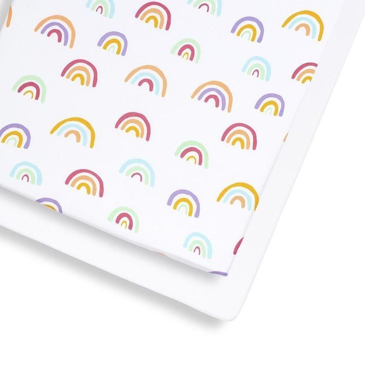 Snüz Cot and Cot Bed 2 Pack Fitted Sheet in Colour Rainbow added by Spoak Member