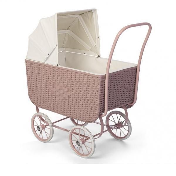 Vintage Dolls Pram Rose Rattan added by Spoak Member