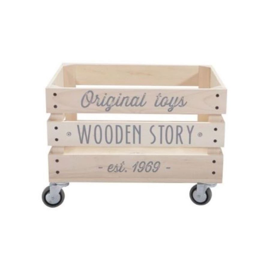Wooden Story - Wooden Storage Cart on Wheels added by Spoak Member