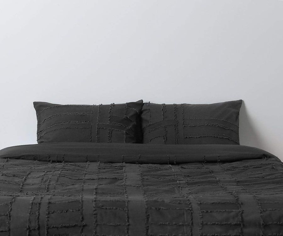 Dauda Duvet Cover + Shams Set - Charcoal added by Spoak Member