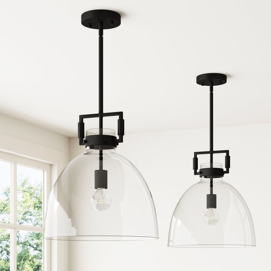 Glass Dome Pendant Lights Black (Set of 2) added by Spoak Member
