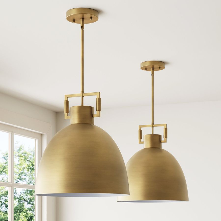 Metal Dome Pendant Lights Brass (Set of 2) added by Spoak Member