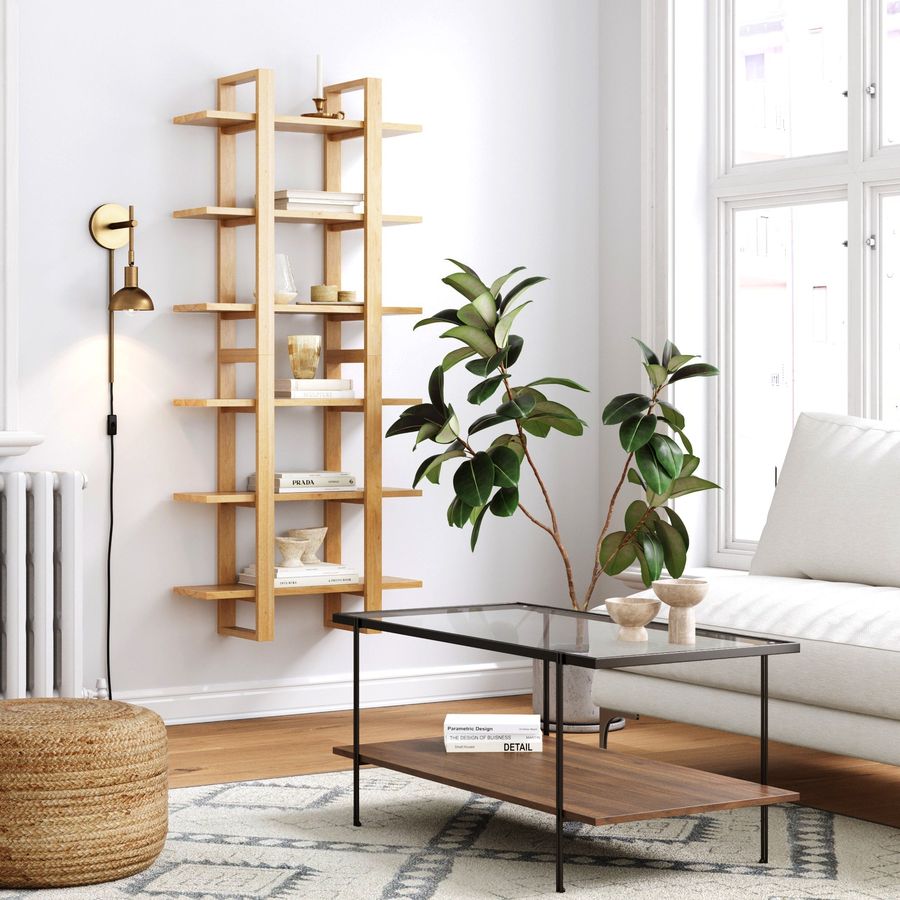 Solid Wood Wall Shelves Warm Pine (Set of 2) added by Spoak Member