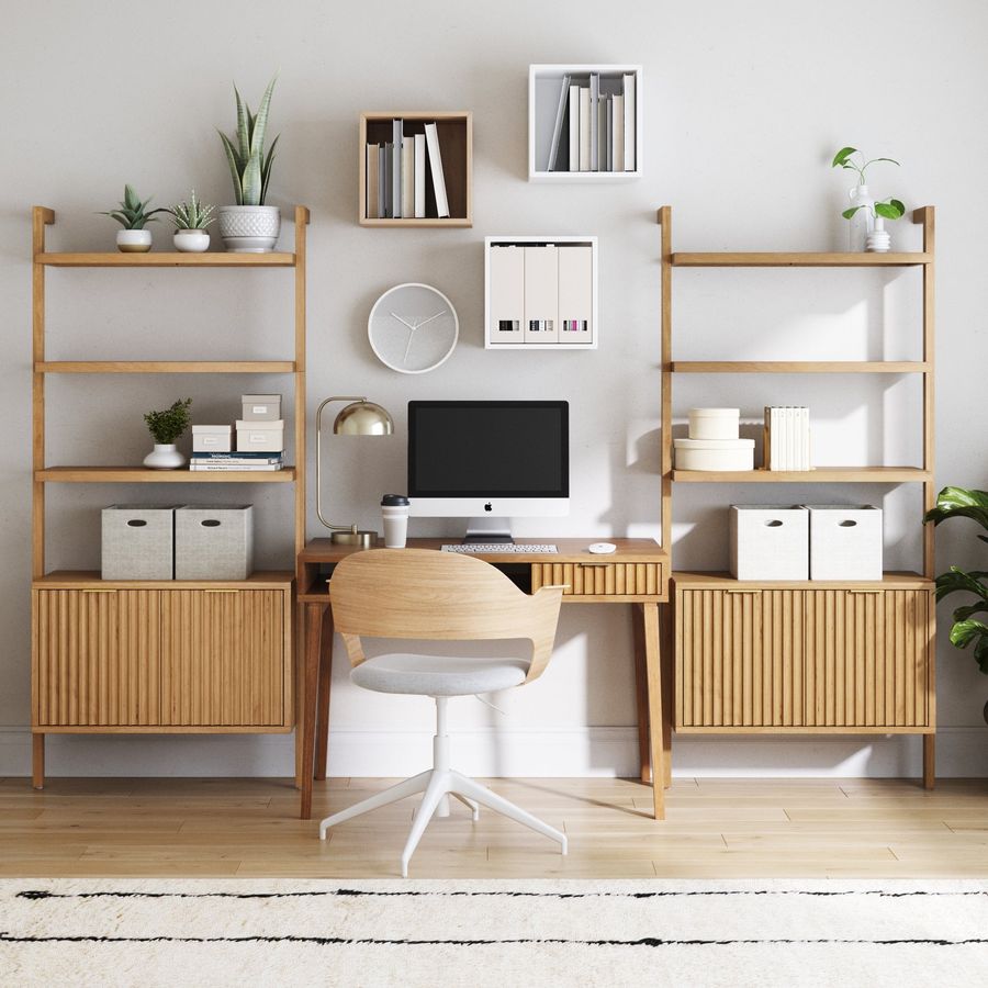 Mid-Century Fluted Wall Desk added by Spoak Member