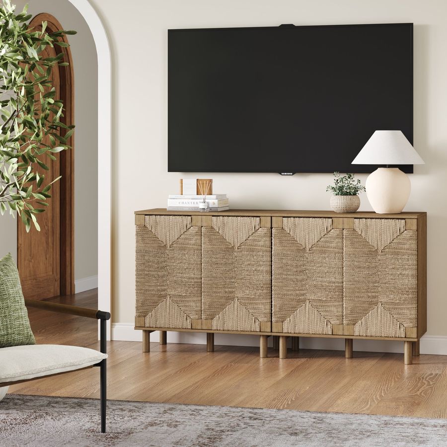 Seagrass TV Console Credenza Brown (Set of 2) added by Spoak Member