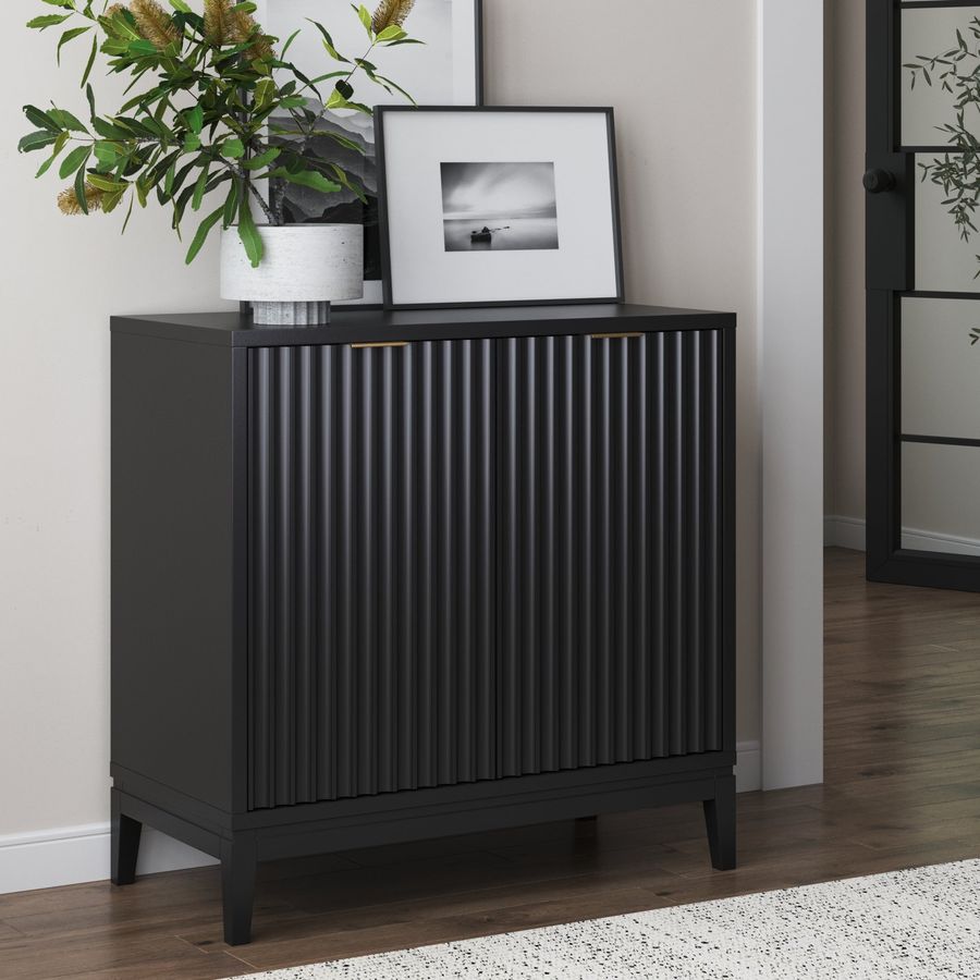 Mid-Century Fluted Storage Cabinet Black added by Spoak Member