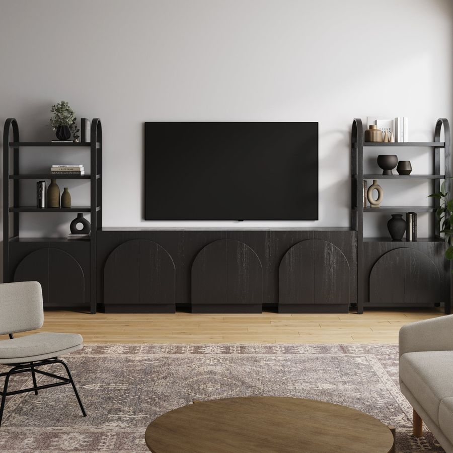 Mid-Century Entertainment Center Black (3 Cabinets) added by Spoak Member