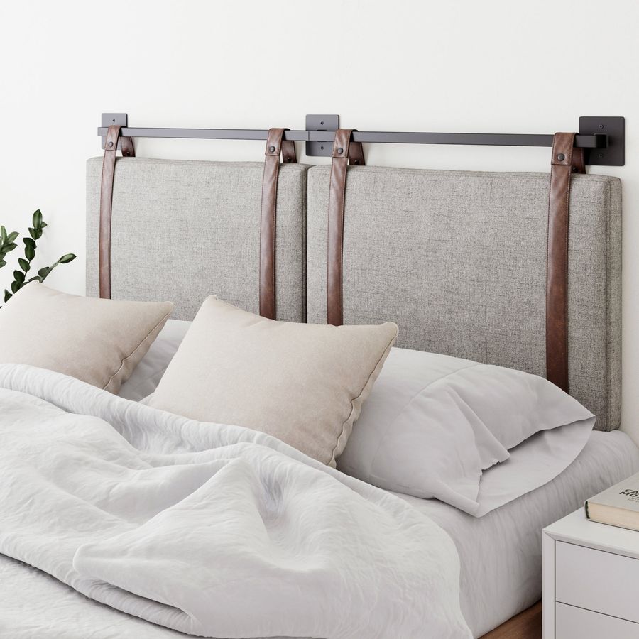 Upholstered Queen Wall Mount Headboard Gray added by Spoak Member
