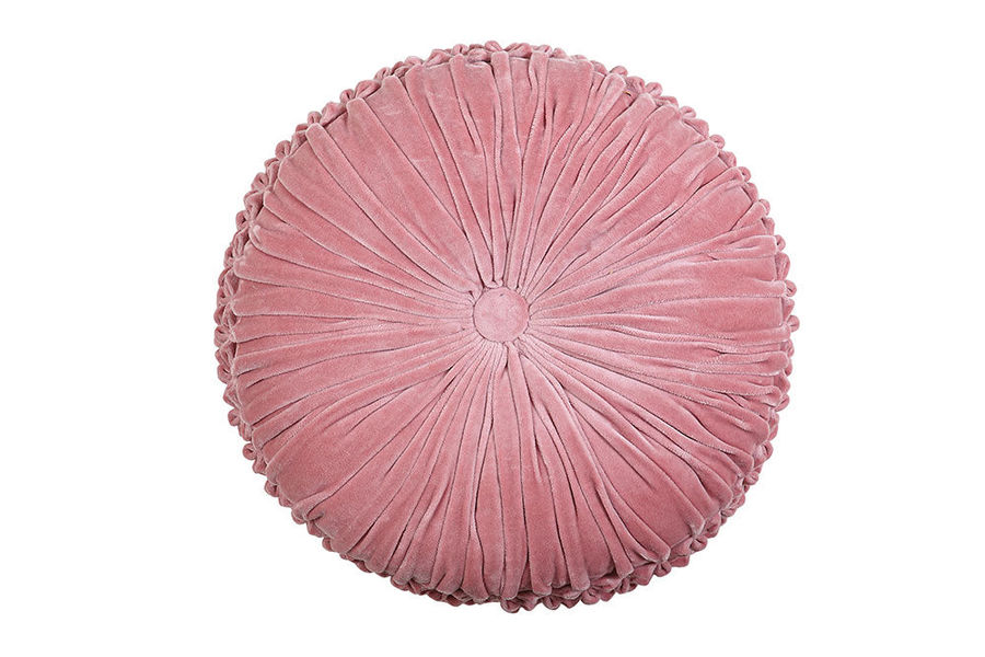 Velvet Round Cushion, Blush - 16 Inch added by Spoak Member
