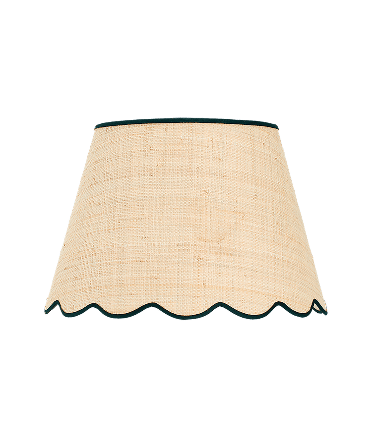 Raffia Scallop Lampshade, Black Trim, Medium added by Spoak Member