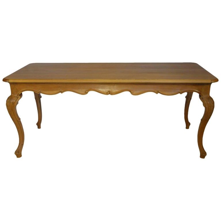 19th Century Antique Italian Louis XV Style Natural Walnut Dining Table Ca 1890 added by Rose Jacobsen