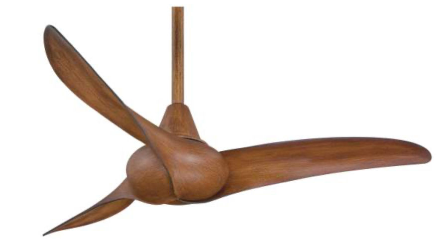 44" Minka Aire Wave Distressed Koa Ceiling Fan with Remote Control added by Zach Bencal