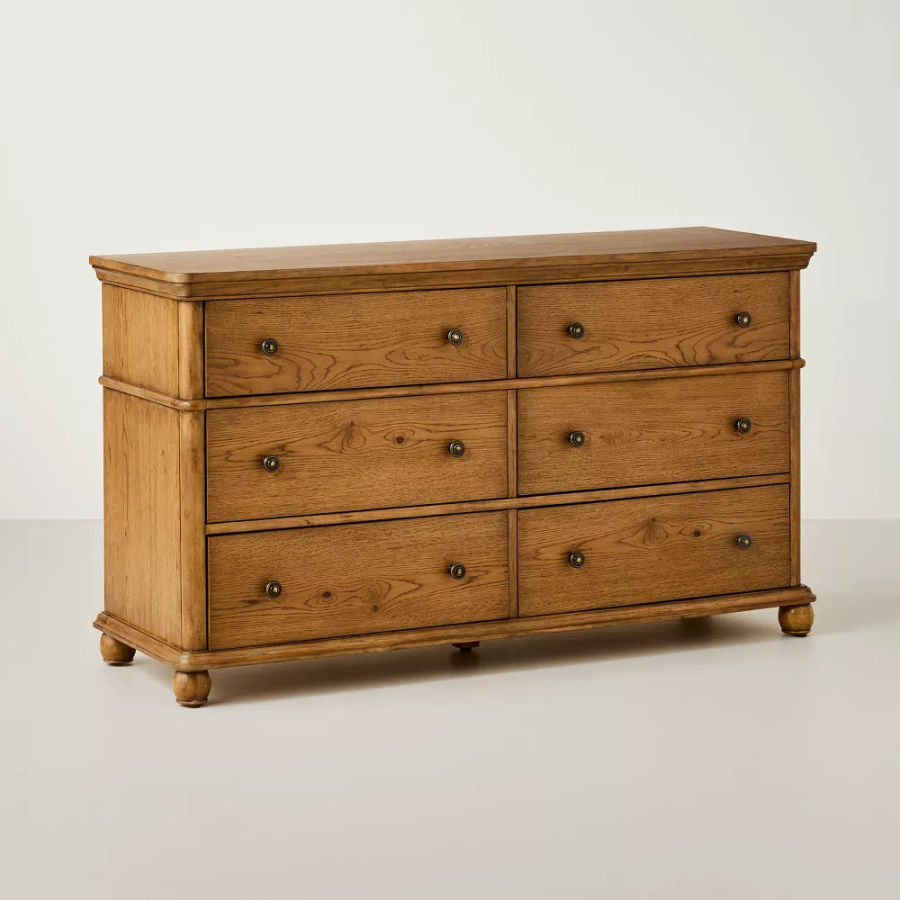 Traditional Wooden 6-Drawer Horizontal Dresser - Hearth & Hand™ with Magnolia Furniture added by Bella Krause