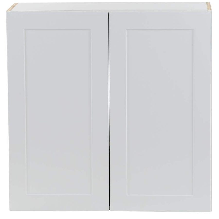 Hampton Bay Cambridge Shaker 30 in. W x 12.5 in. D x 30 in. H Assembled Wall Kitchen Cabinet in White with Soft Close CM3030W-WH - The Home Depot added by Cheyenne Starr