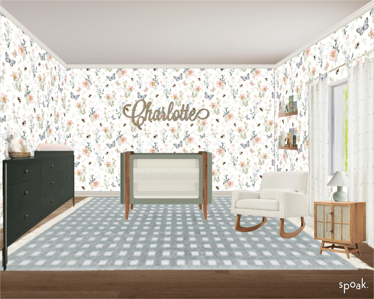 Shabby Chic Nursery Inspo designed by Dria Sweet
