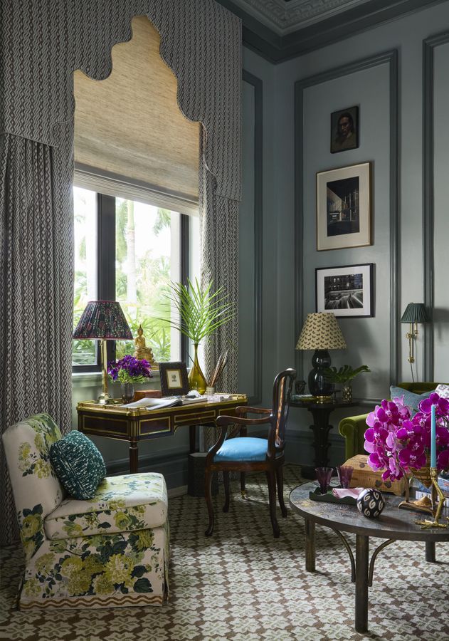 SCHUMACHER LANGE GLAZED LINEN OPAL FABRIC added by Lauren Thorp